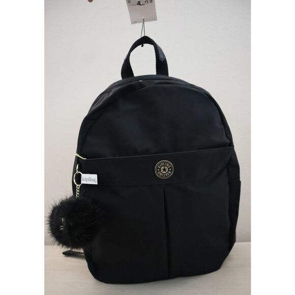Kipling KIA2C8-0OX Women\'s One Size Jet Black Satin Carla Backpack main image 11